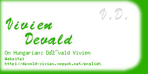 vivien devald business card